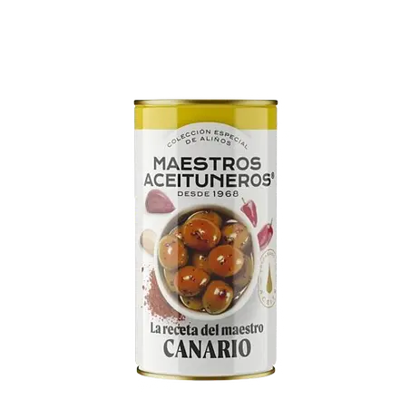 MAESTROS ACEITUNEROS CANARIO зелёные оливки, 350g